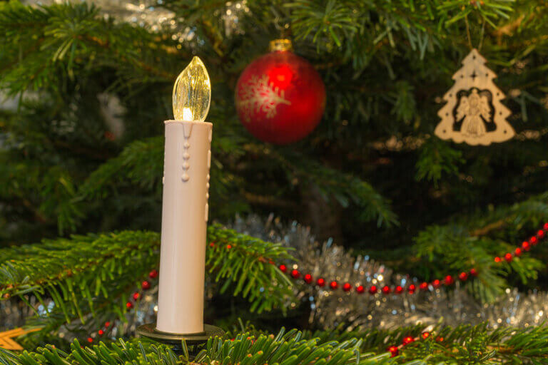 Kabellose Weihnachtskerzen